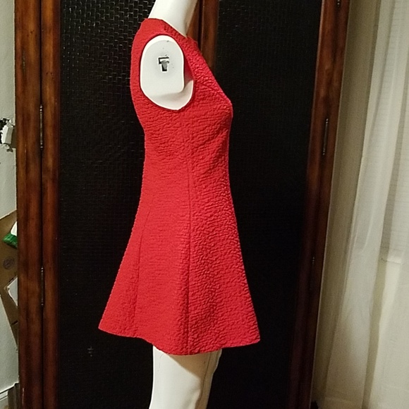 Zara Red Flare Dress - Picture 2 of 5